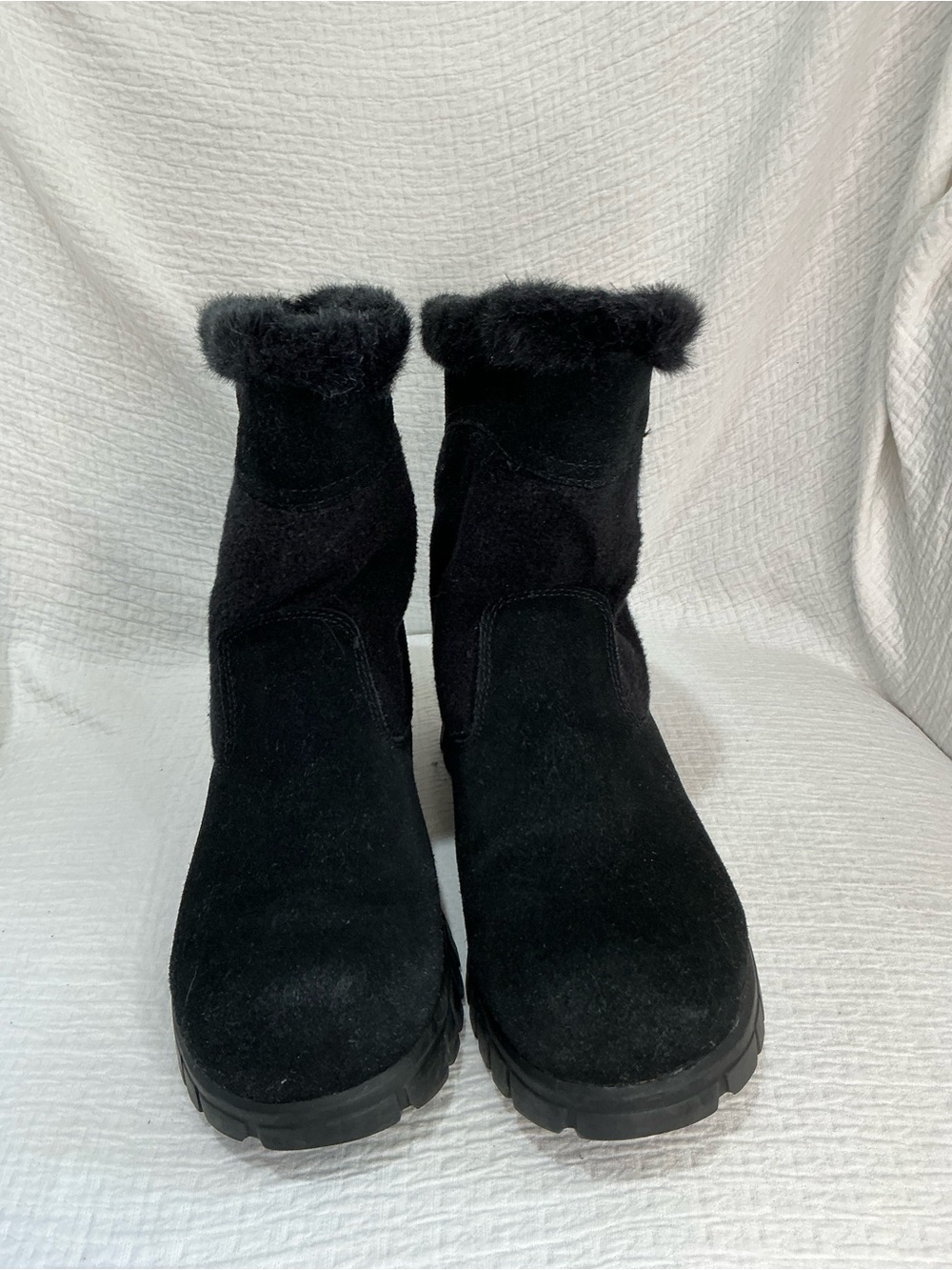 🤎 Sporto Polartec Black Leather Lined Women’s Boots Winter Boots - 9M - Picture 3 of 10
